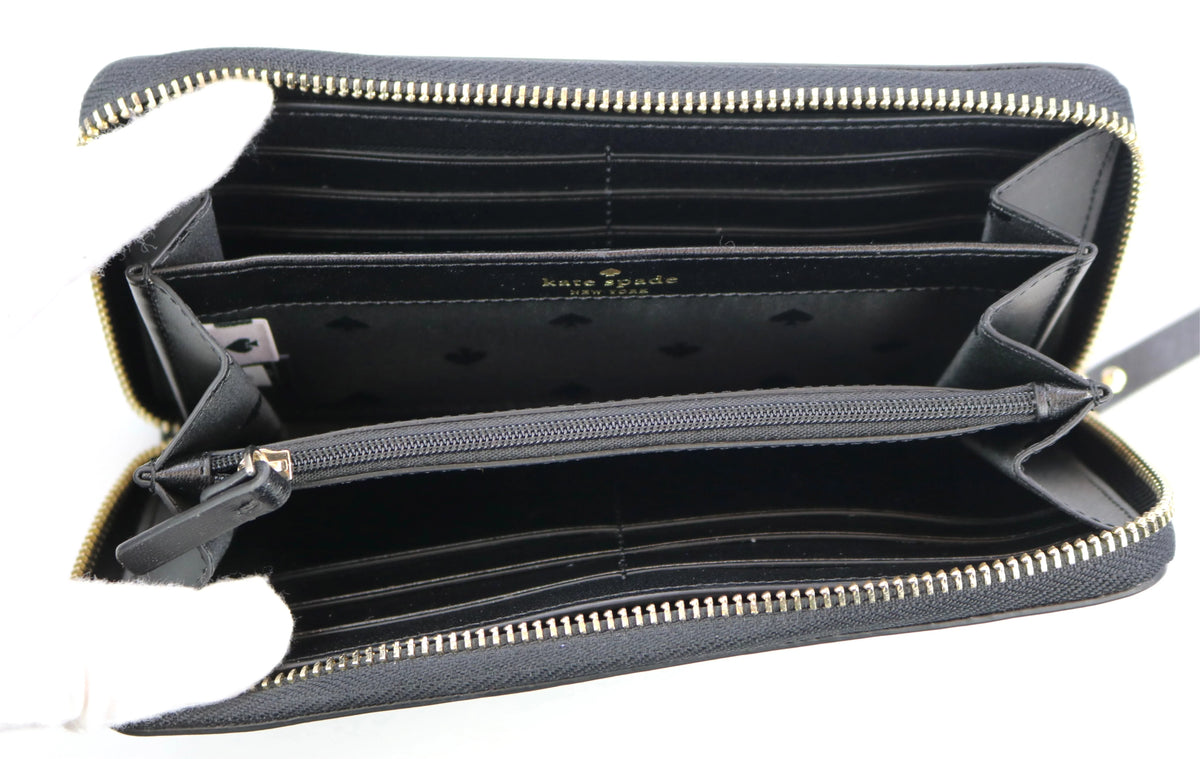 Leather - Wallet Neda Laurel Spade Black Way Kate