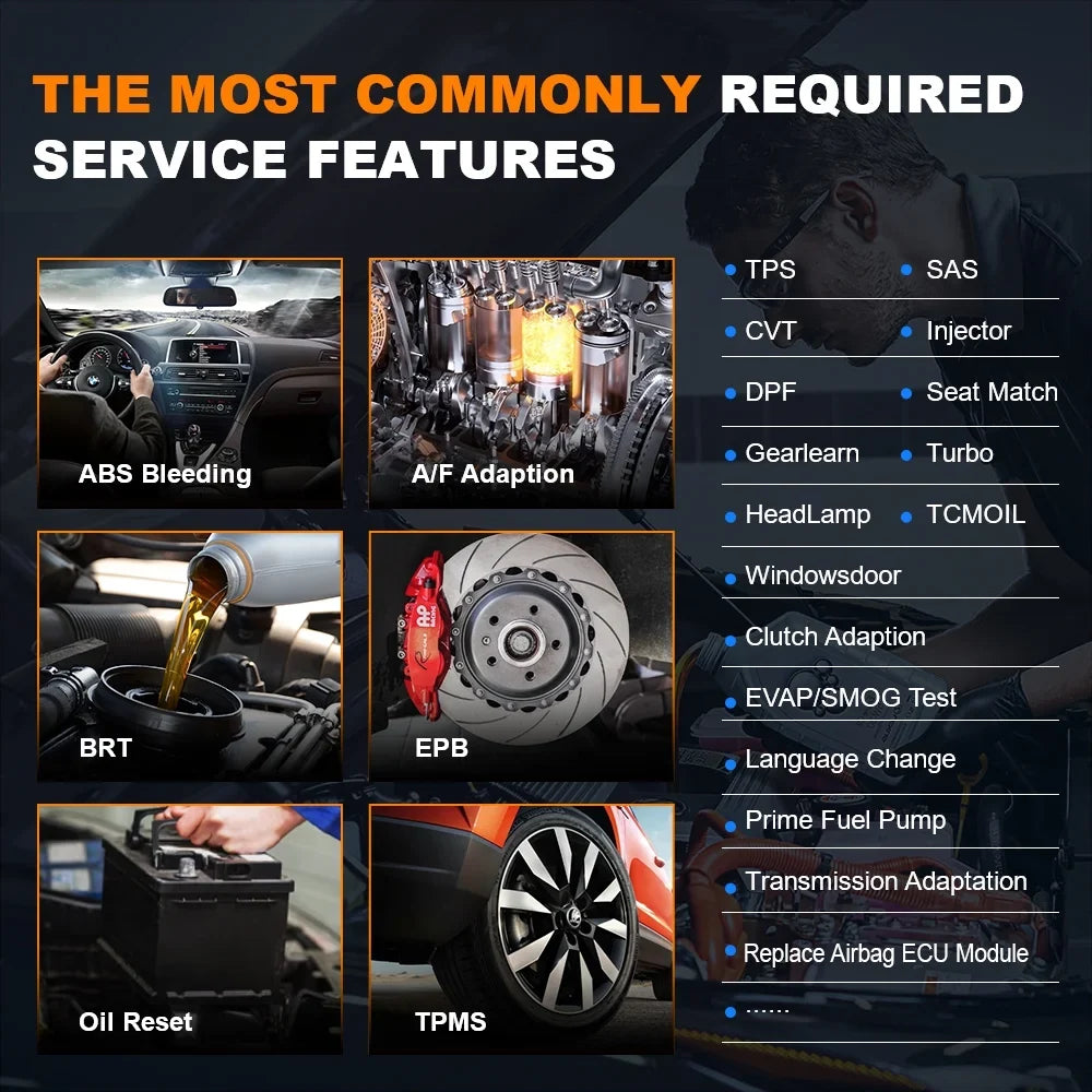 Scanner Code Service Scanner Auto Analyzer Control Bi-Directional 30+ OBD2 Scanner NT710 Automotive Scan Scanner Automotive System Diagnostic Reset Full Wireless Foxwell Reader Tool Car Automotive