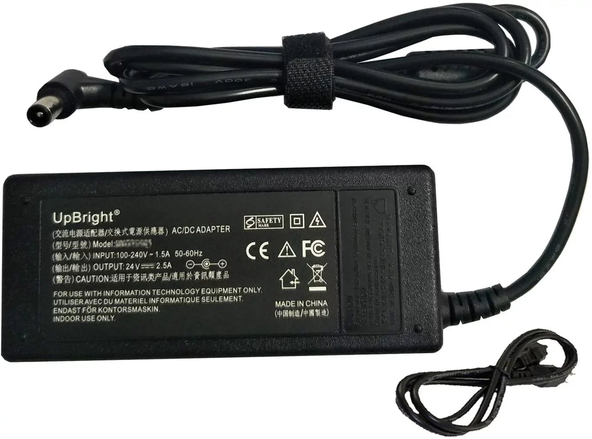 Cord Switching A6024_DSM DC24V Global Watt UpBright Power A6024 For A 6024 Adapter - Supply 3A Soundbar A6024DSM 60 60W Speaker 24V 24VDC 2.5A 24.0V Cable