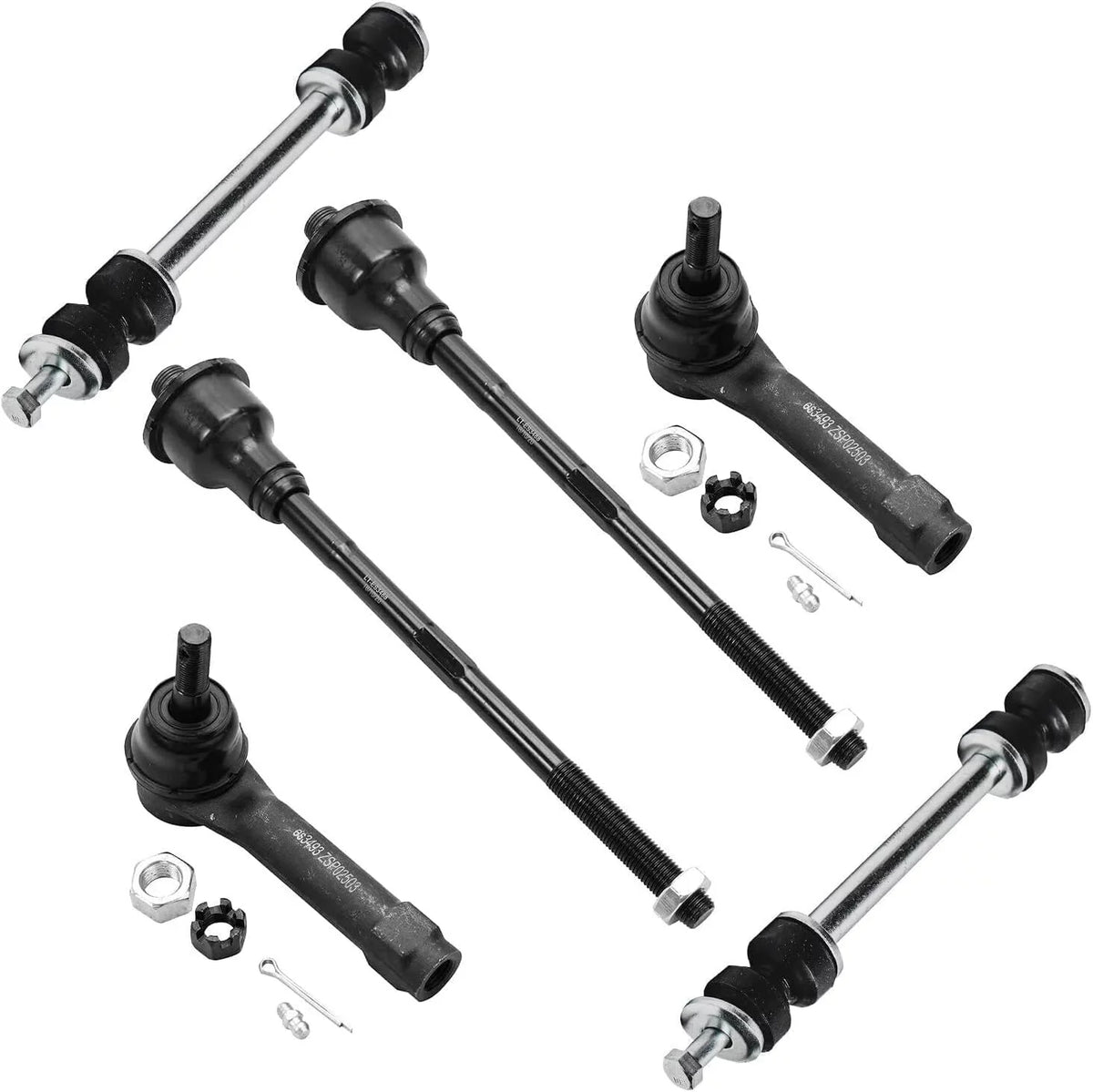 Axle Wheel 4WD Tahoe w/Keys + 1500 Lugnuts Detroit for - Front Replacement Suspension Kit 2000-2006 Sierra Control Hubs 24pc Escalade Arms Silverado