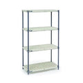 & Vented Finish Nexelon with Plastic Blue - Shelving Global Industrial Beige