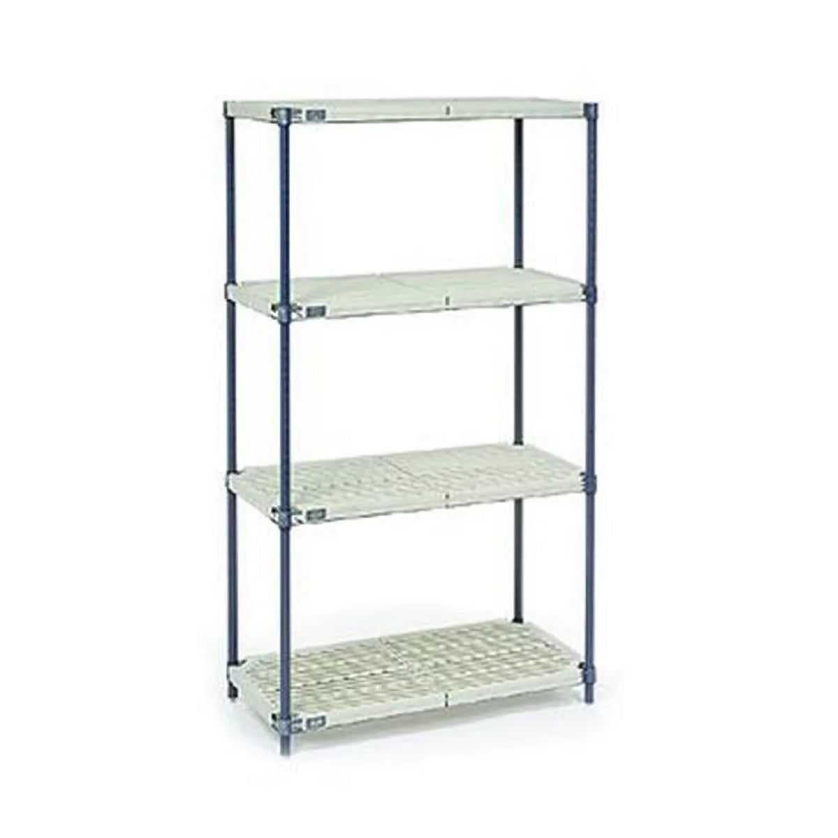 & Vented Finish Nexelon with Plastic Blue - Shelving Global Industrial Beige