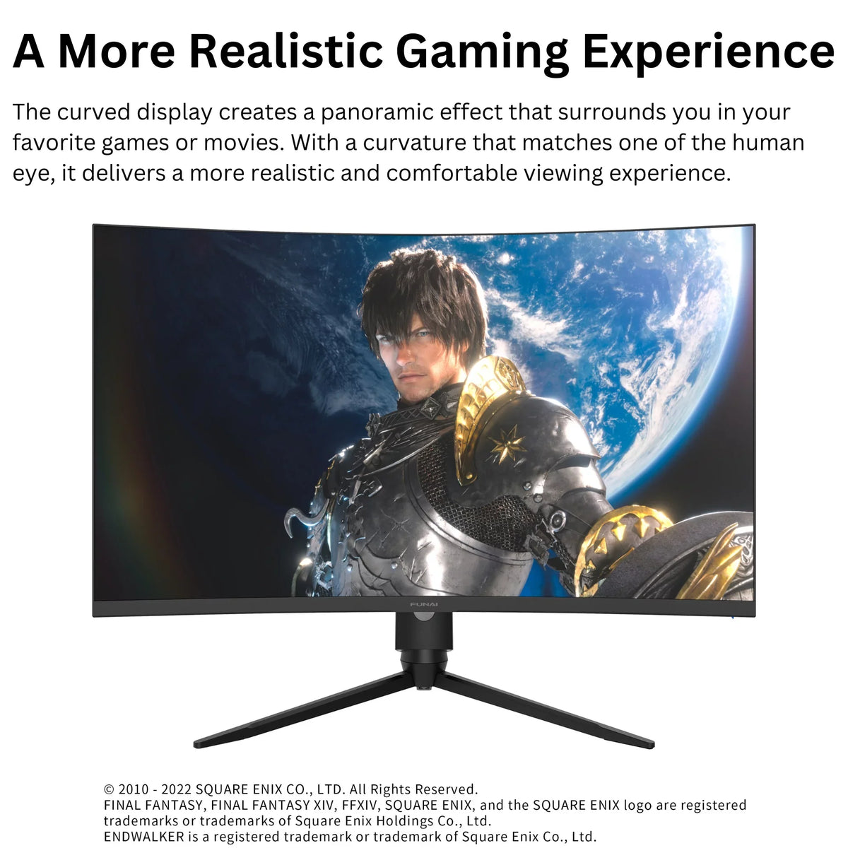 Gaming VA, FreeSync™ Premium Enabled FHD AMD HDR, Curved 240Hz, (FGM-32C545) 32" 1ms, Monitor Funai
