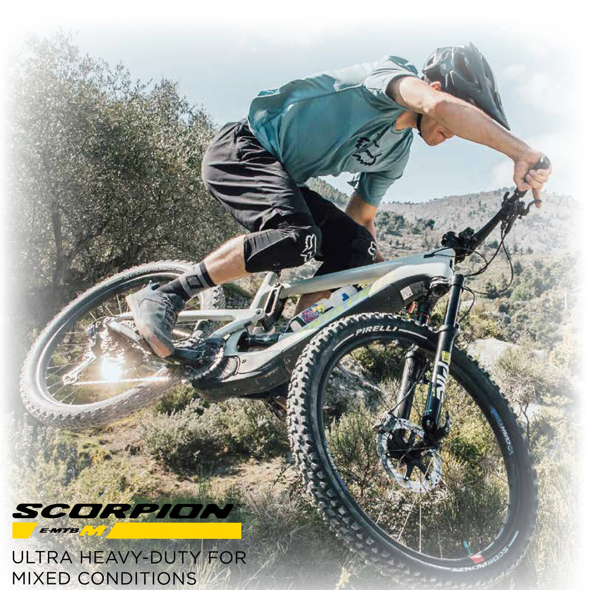 Bike MTB, Trail Tire, E-Mountain + SmarTUBE Scorpion for E-MTB Pirelli Bicycle 27.5 Tubeless Clincher Tire and Enduro Versatile E-Bike Terrain, Mountain 23/32-622 TLR x Mixed 2.6 Use, M Ready