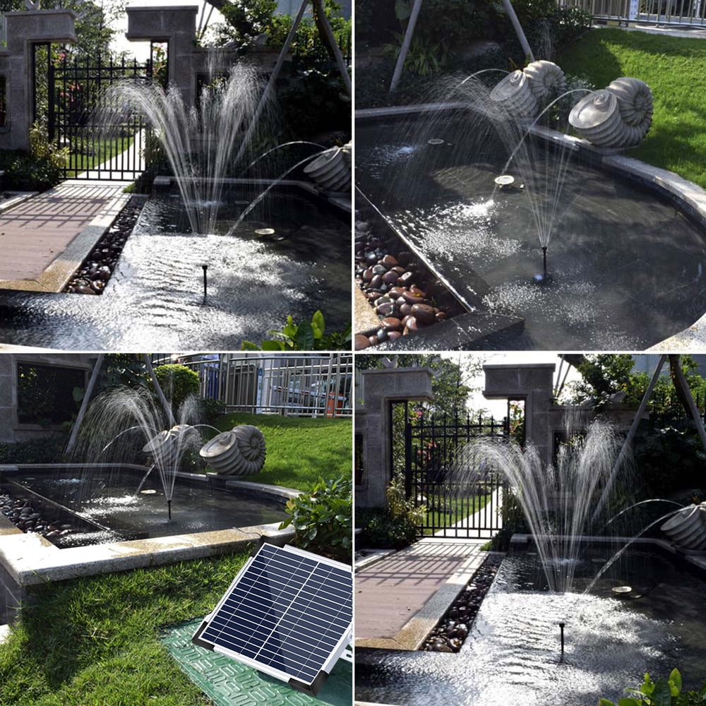 High Garden Decor and Efficient Water Eco Fountain, friendly Solar Pump