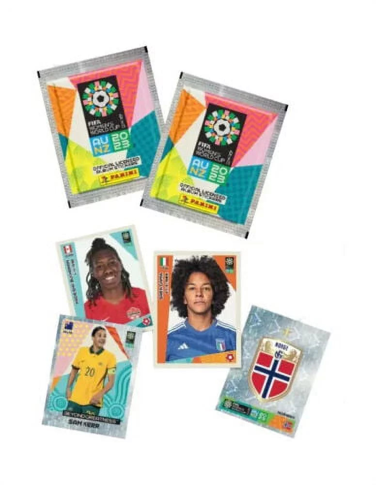 Panini (125 FIFA Album globe Women's 2023 Cup 25 Stickers) Packs +