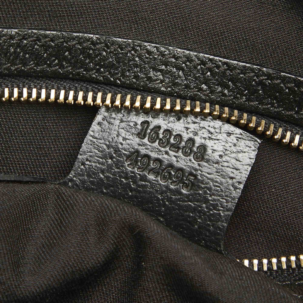 Black (Good) Shoulder GG Pre-Owned Canvas Fabric Bag Women
