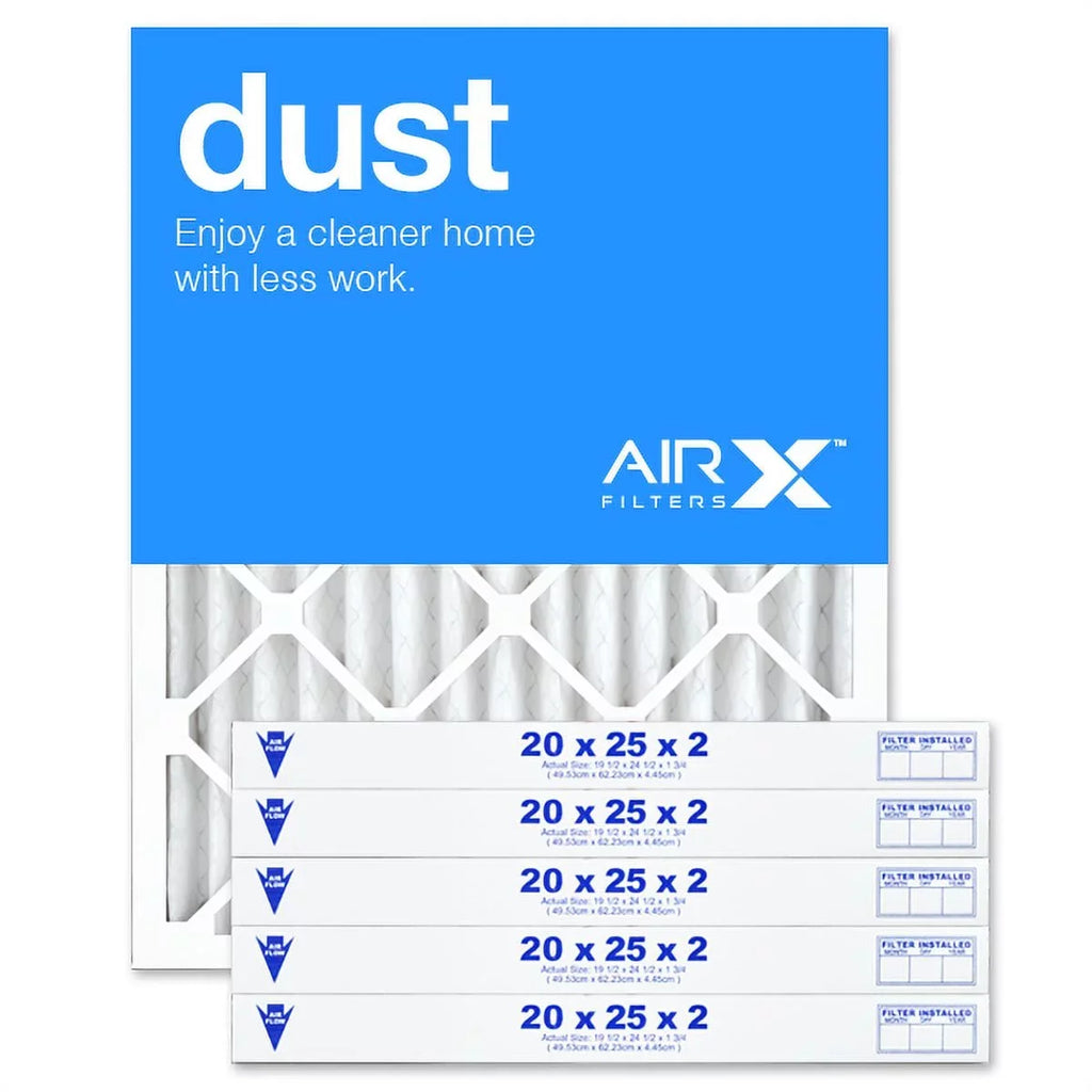 MERV AC in 20x25x2 8 Air HVAC Air the 6-Pack, USA Filter, Filters Dust Filter Furnace Pleated AIRx Made