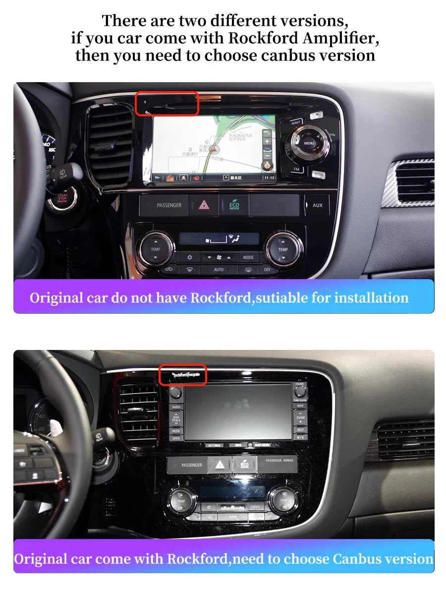 Android GPS Navigation Player Outlander Car GG0W For - Auto 2018 Multimedia Android 2012 3 GF0W Mitsubishi Radio Carplay