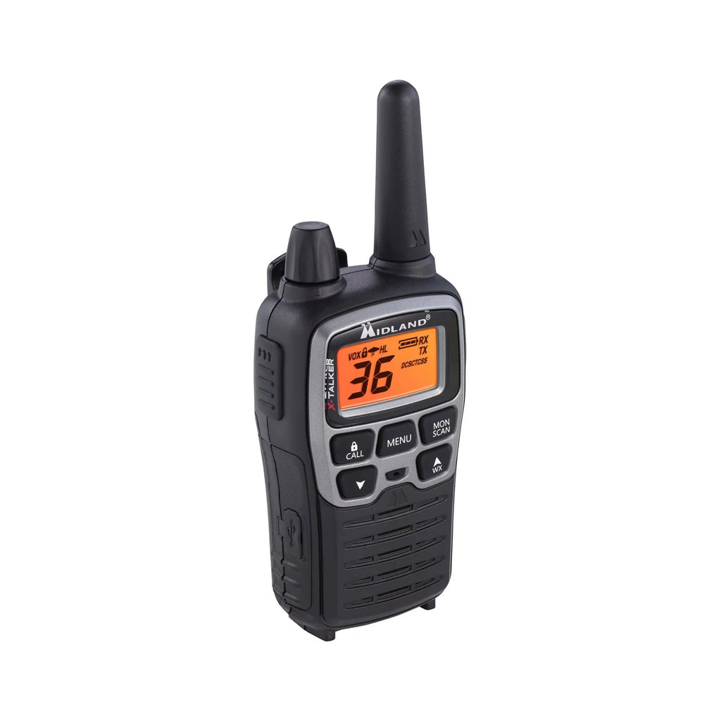 38-mile, Black Walkie Channels, X-Talker bundle Talkies, FRS Radio Midland Two-Way T71VP3 36