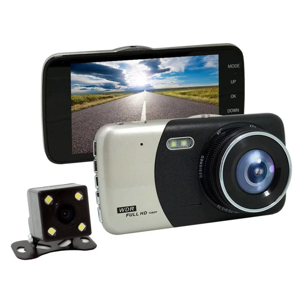 Cam Full Dash Front Angle and Backup with Dash Cam Vision Dual Night Camera Wide Mabozo Rear,Driving Camera Recorder HD 170° Dashboard