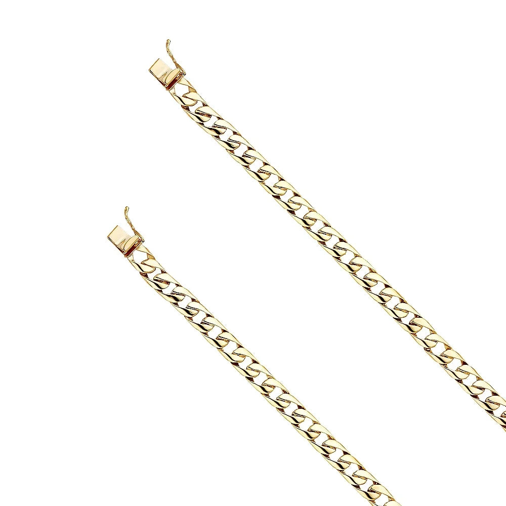 Gift Bracelets - Women Weight Elegant | Jewelry 14KY for Yellow Men Men’s | and Chain Cuban Gold Gold wristband Link 14k | for 14.7 8"