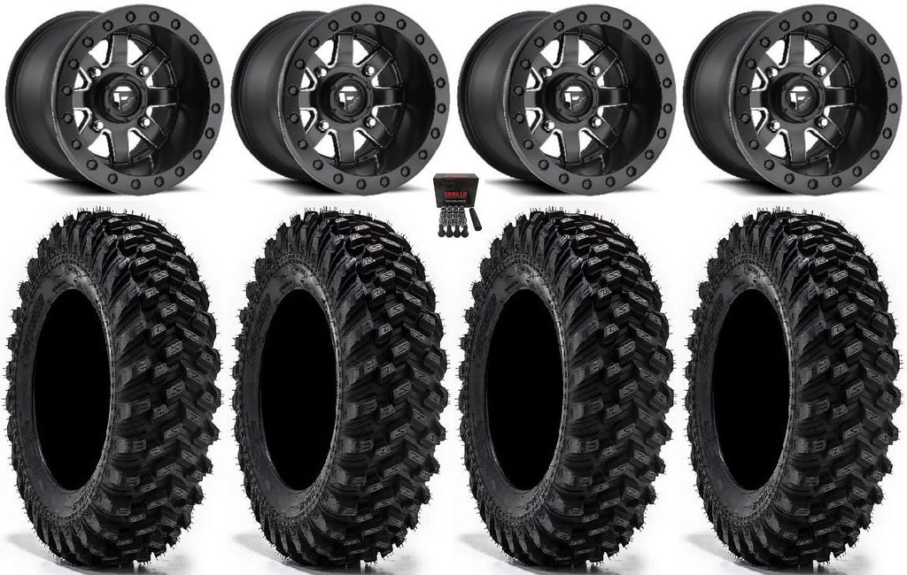 32" Tires Wheels Fuel Maverick XT 15" Mi (4+3) Ranger Bdlk RZR Warrior Sportsman