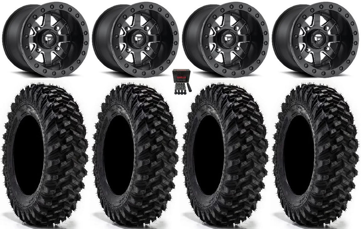 32" Tires Wheels Fuel Maverick XT 15" Mi (4+3) Ranger Bdlk RZR Warrior Sportsman