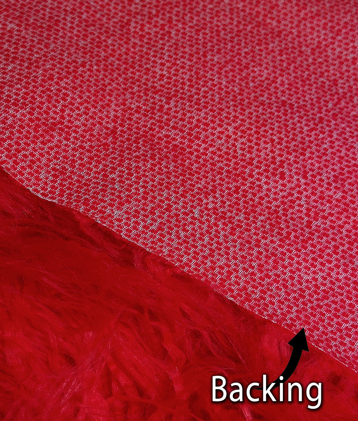 Sold by Cosplay Fake Yard Retardant FUR 3.5" Per Sewing / Japanese CURLY Red) Yak Craft, Faux Fire 58" Yarn Yard Pile Continuous 2.3oz Wide LONG (Fire