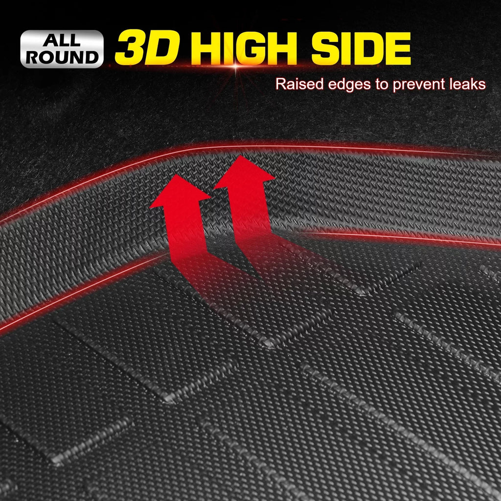 Pad Thermo With 3D Jeep All Carpets Compatible Boot Motorsports Ikon Protection TPE Trunk Black Protector Car Wrangler Rear Weather 4xe, 2021-2023 Molded Cover Elastomer Liner Tray Plastic Mat