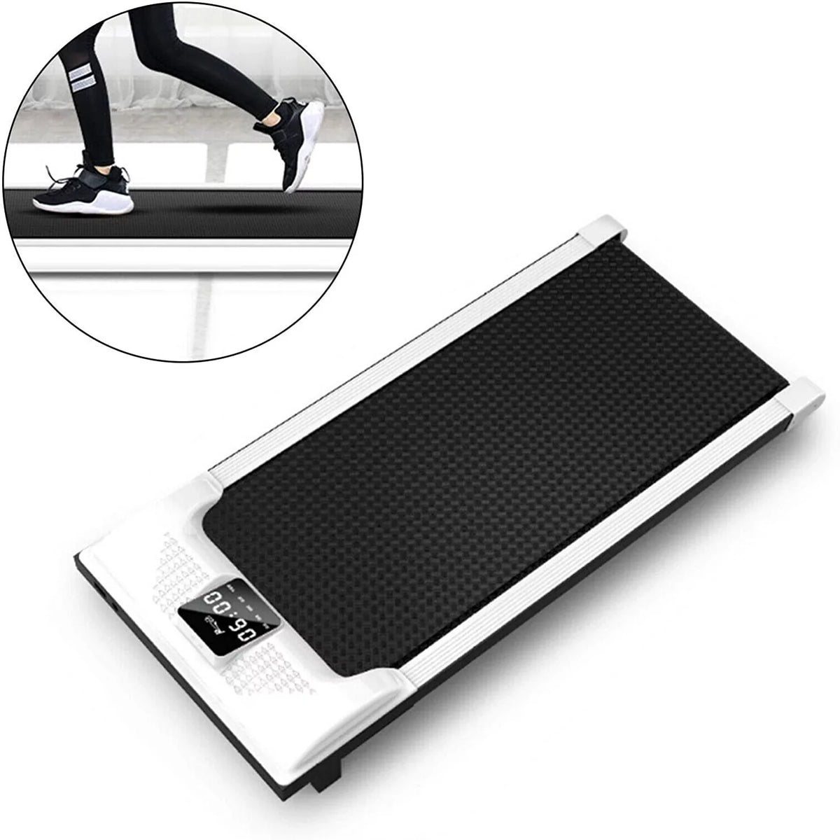Miumaeov Machine Portable Fitness Treadmill Office Home Pad Walking Mute Running Electric