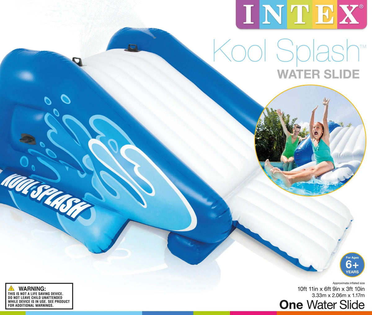 Play Inflatable Box) Water Intex Slide Splash Center Kool (2 | (Open Pack)