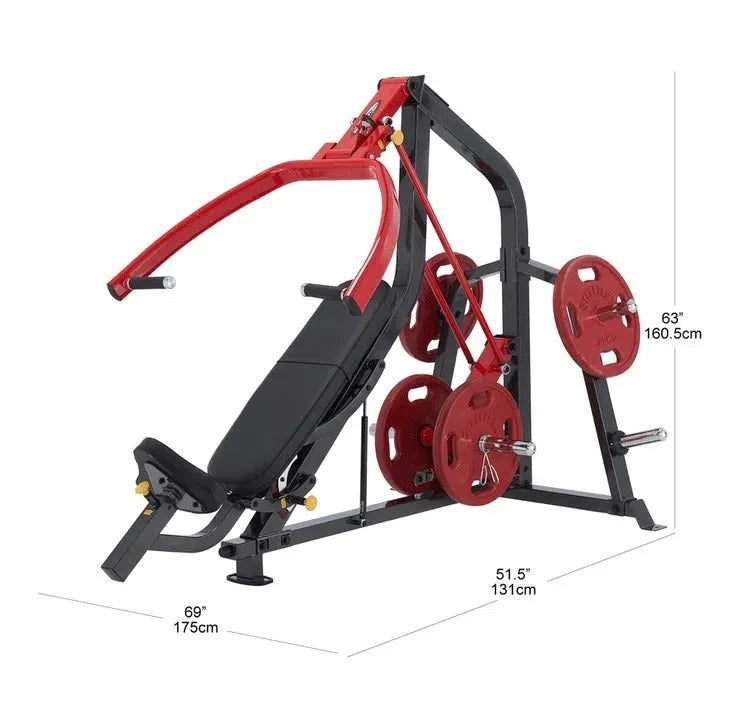 Plate Quality) Shoulder Incline Bench by - Press Loaded (Commercial Gym SteelFlex Chest