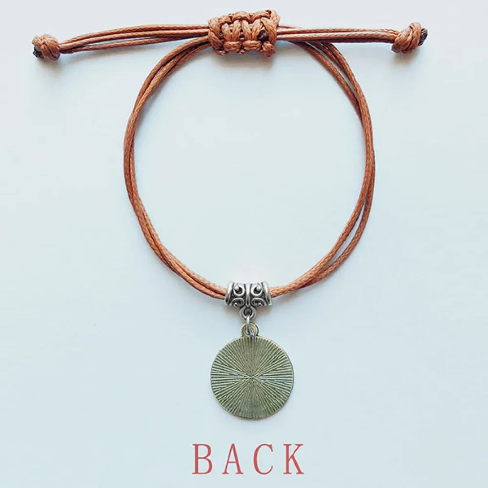 Ice wristband Leather Chocolate Cup Biscuit Brown Rope Donut Wristband Hide Jewelry