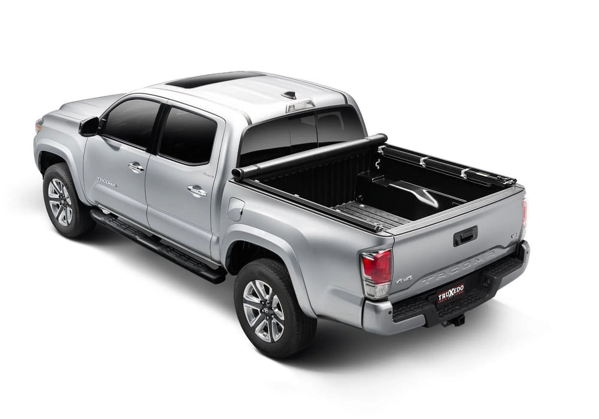 Truck with Truxport Bed Tonneau Caps | (76.1") Up Truxedo w/o Cover 4" 6' Bed | Soft 268101 Compatible Roll Bed 1999-2006 Tundra
