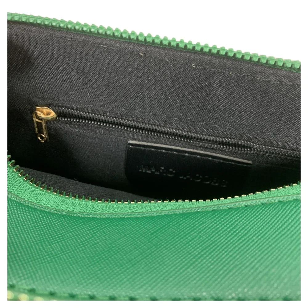 Chain Strap Bag Snapshot Logo with Black body Leather Women's Cross
