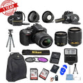 24.2 DSLR ||18-55mm Camera ||Bundle Nikon Zoom VR Lens MP VR Kit||55-200mm Lens D5300