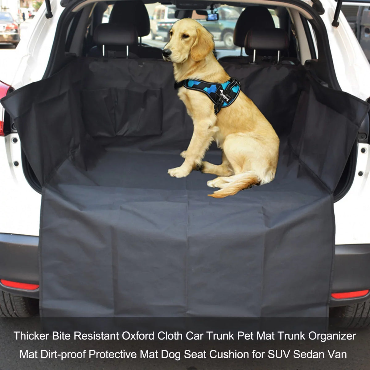 Cloth DirtEscape-proof Protective Mat Sedan Trunk Thicker Pet Van Cushion Dog Organizer Car Seat Resistant for Bite SUV Trunk Oxford Mat Mat