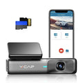 Support WiFi VVCAR Night 32G G-Sensor, Max, Loop Free Dash 128GB Vision, Cars Recording, 2.5K Camera Dash 1440P for Car Cam Card,
