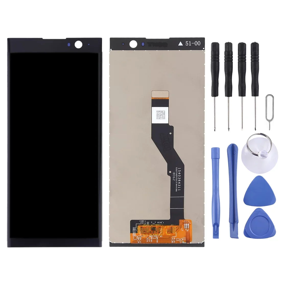 Parts Assembly(Black) OEM with Screen Repair Full LCD Plus for Cellphone Xperia Digitizer XA2