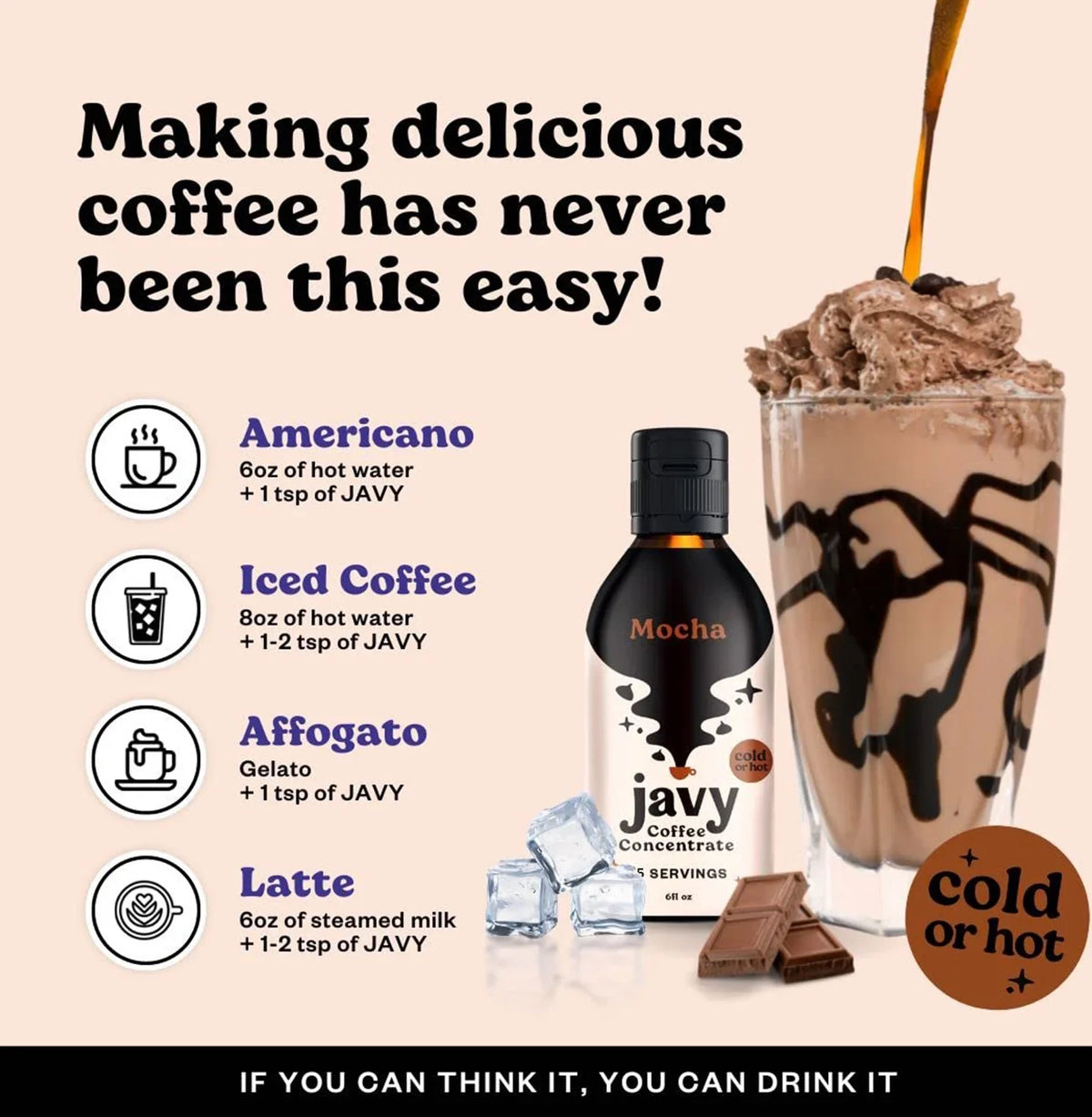 12 Coffee Seconds, Flavor in Bundle, Coffee Coffee Coffee Concentrate gifts, 2 Original & Pack, Variety Cold ounces Brew Cold & Ice Mocha Javy Drinks