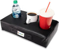 Seen Cozy drinks bed, *As on Use beach and Keep Cup car, cave, anywhere-Couch, TV*- BEST it more! globe's close (Black Leather) Holder. park, spills. prevent Pillow Cup RV, The and Faux floor, man
