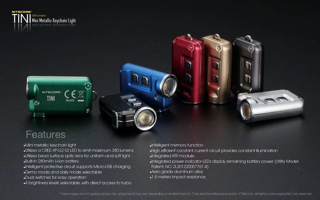 Light White) Warm Dual - Cool Battery with NL1834 (3000K, 1X TINI Value Bundle: White) Choices) Headlamp - Color Nitecore and 1x Emitter (5700K, Keychain UT32 (Random