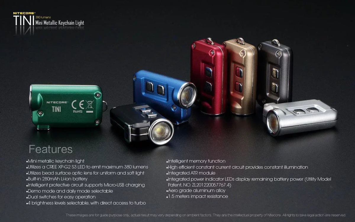 Light White) Warm Dual - Cool Battery with NL1834 (3000K, 1X TINI Value Bundle: White) Choices) Headlamp - Color Nitecore and 1x Emitter (5700K, Keychain UT32 (Random