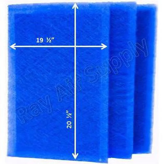 (3 21x23 RAYAIR Filter SUPPLY Pads BLUE Pack) Replacement Cleaner Compatible MicroPower Air Guard with
