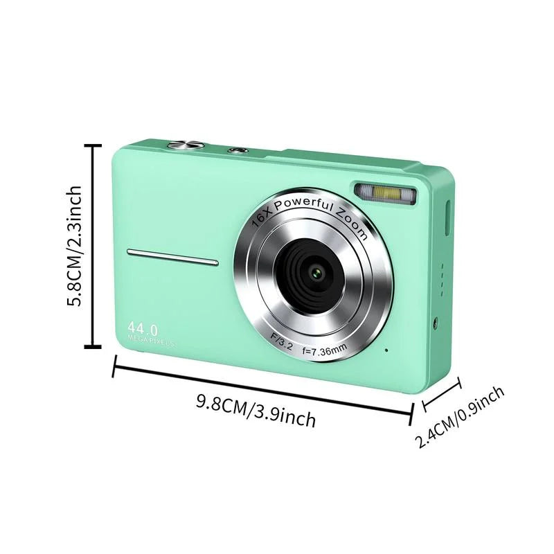 Camera 16X Digital Card, 44MP Zoom Festival, Digital Day & DC403 Piece Memory Mother's Music for for Digital Multi-functional f=7.36mm), Compact Recording 32G Camera P Gift, 1 Cameras, 1080P Ff(F/3.2,