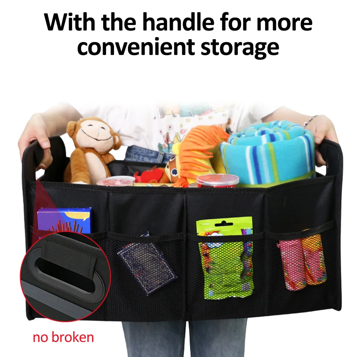 Box Trunk Storage Box Cloth Organizer Car Car Folding Storage 55L Automotive Cargo Car Trunk Oxford Andoer Organizer