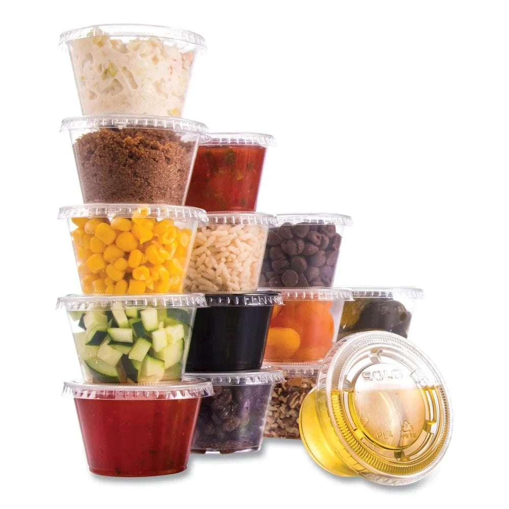 Clear Conex 4 Polypropylene Containers Complements - Dart (2500/Carton)] Portion oz. 400PC