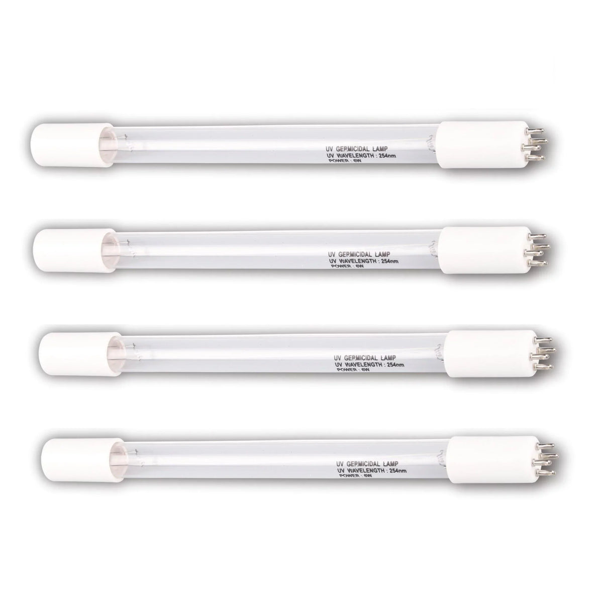 Light 6W Bluonics Prong Replacement (4pcs) Bulb System Purifier for 4 our UV Ultraviolet Water
