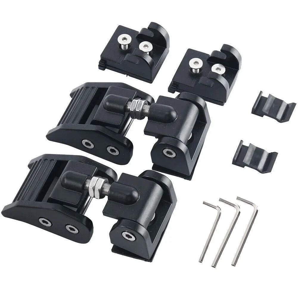 Latch Your JK 07-18 Catch - Secure JahyElec Durable Hood Lock Off-Road Adventures Jeep Black for Wrangler