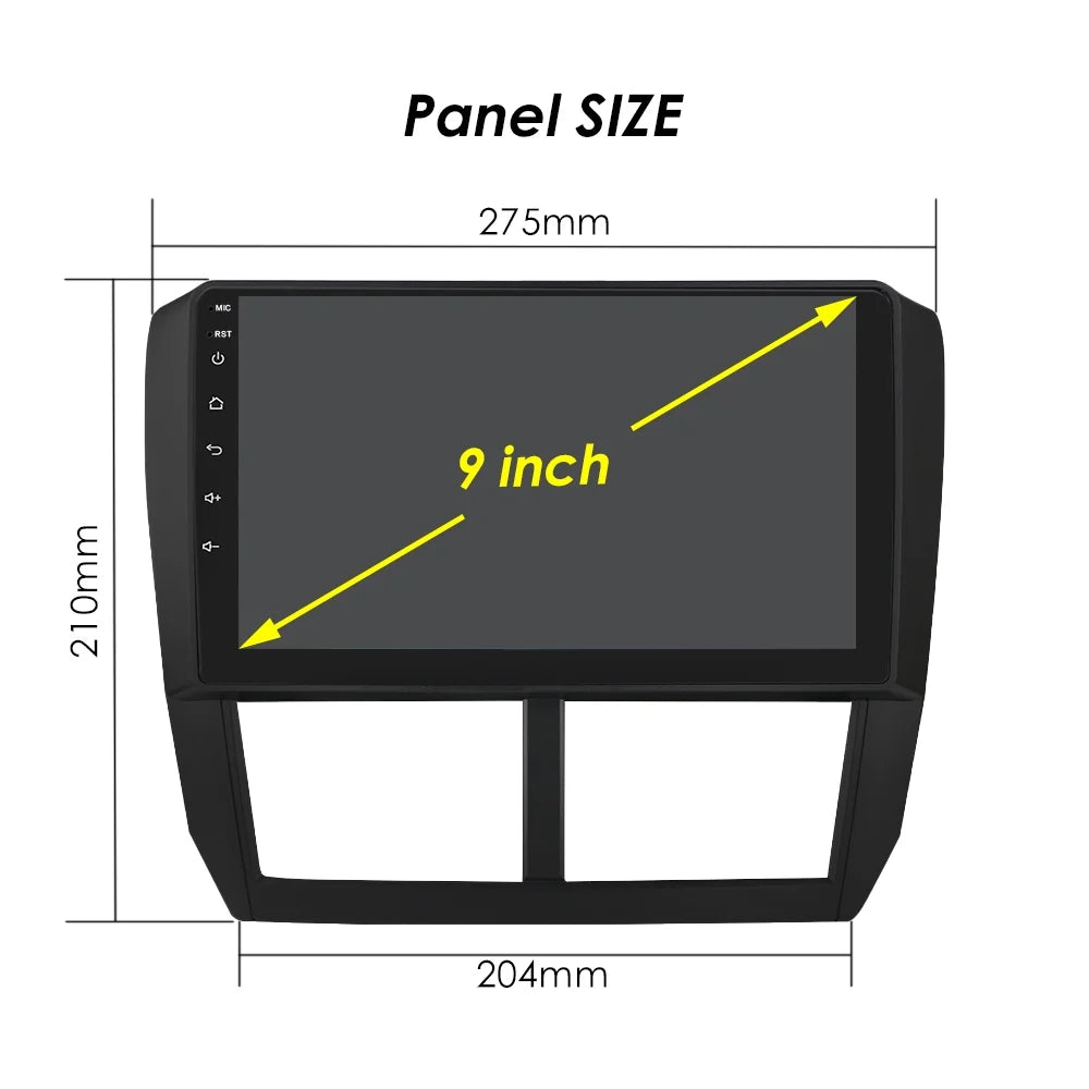 Impreza 8+128GB Subaru For Bluetooth Navigation GPS Stereo Forester 12 STI Wifi Unit RDS Android 2008-2014 Carplay Car Radio Head WRX