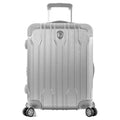 Heys Xtrak Combination Lock, Wheels TSA with 21-Inch Luggage Handle Carry-On Telescopic Expandable, System Spinner Silver Lightweight,