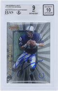 Certified - Fanatics Fanatics Peyton Autographed Colts 9/10 Beckett Indianapolis Authenticated Witnessed #112 1998 Authentic Card Best Rookie Manning Bowman's