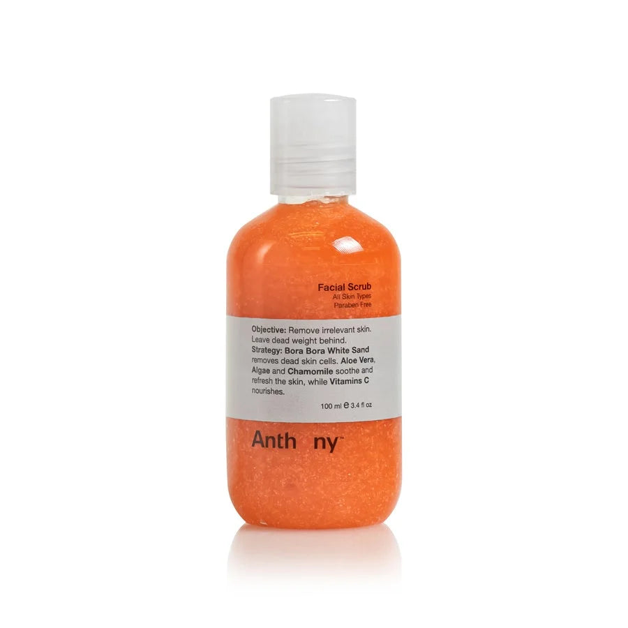Anthony 3.4 Fl Vera, of Refreshes Oz, Protects, Contains Sand, and Aloe Removes Scrub, Facial Pack Skin Cells C, Dead Chamomile, Vitamin Soothes, Algae, 2
