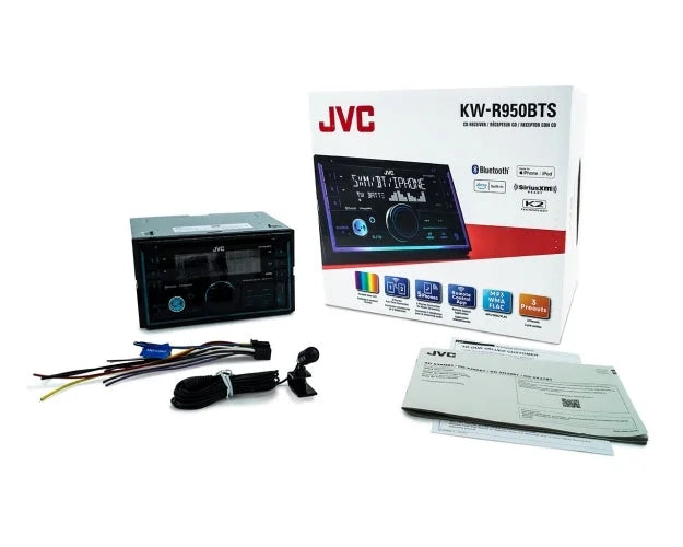 Ready) Stereo Receiver Bluetooth DIN Alexa Car with In-Dash and Double Built-in (SiriusXM CD KW-R950BTS JVC