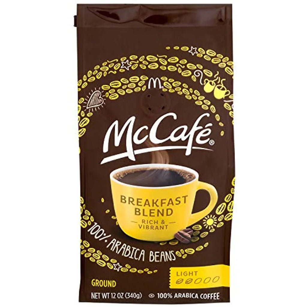 Of Oz 6) Blend Roast Breakfast Ground Pack Light Coffee Mccafé Canisters, (12