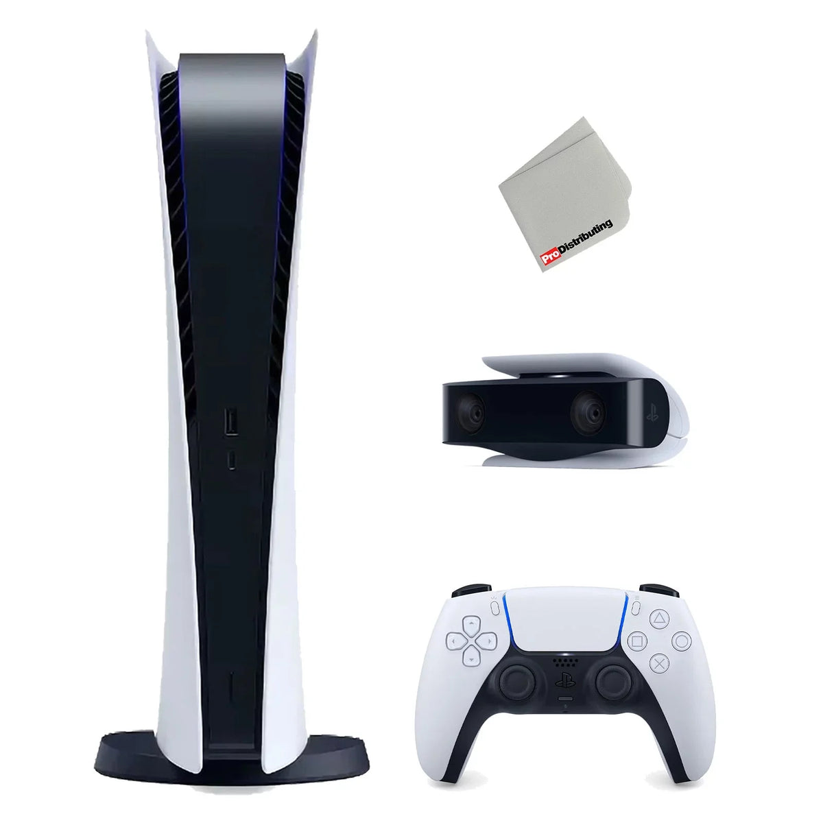 Cloth (Japan Camera Version Import) 5 Console with Microfiber Digital HD Playstation and 1080p