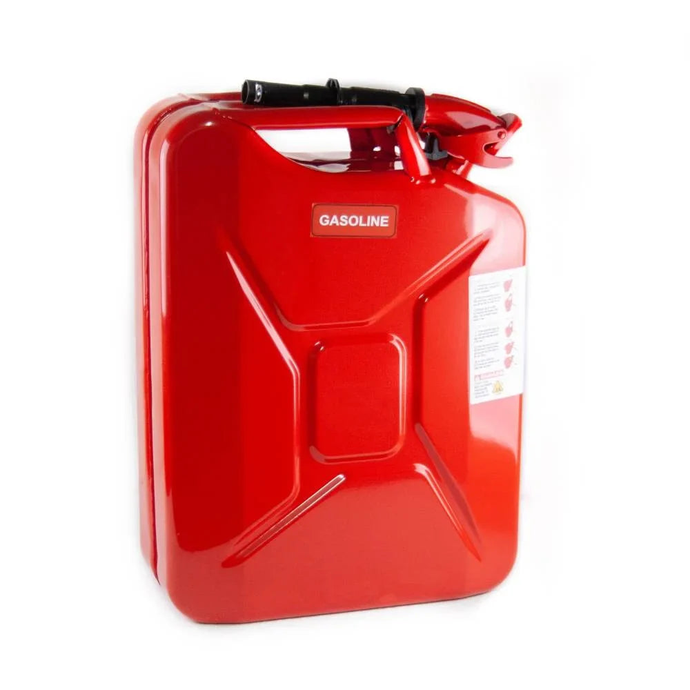 Red NATO Fuel Spout JC0020RVS 20 Liter and Authentic Wavian Can System, USA Jerry