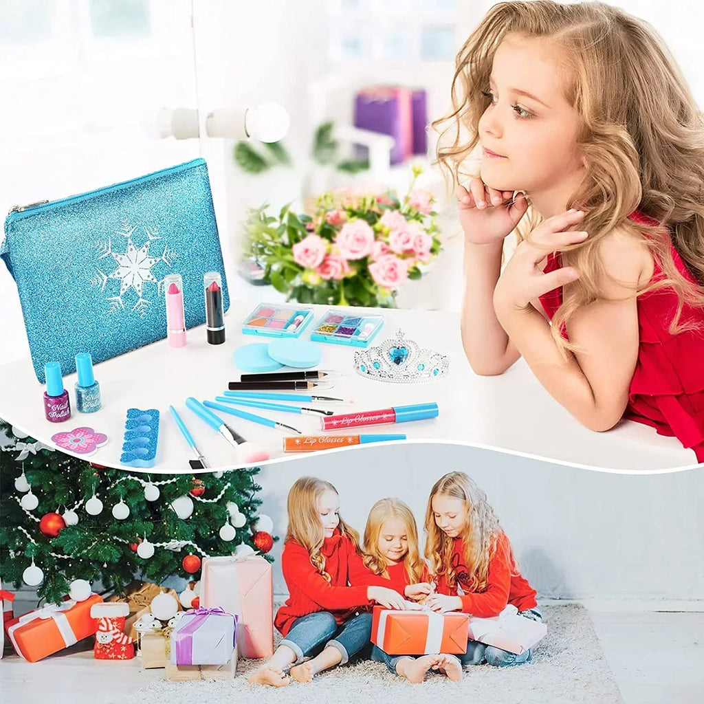 Makeup Years Play Toys Birthday Kit Old Girls, Washable Princess 7 Makeup Real 6 5 Girl Kit Set for Girl, Makeup for 4 3 Cosmetic for 11 10 with Kids Case 9 for Girls Kids, Makeup 12 8 Children