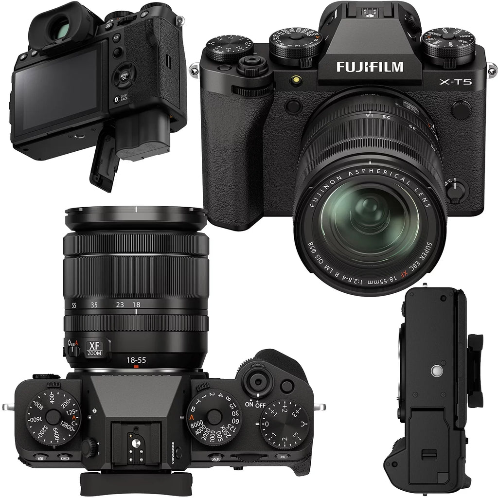2x Bundle) (35pc Ultimaxx FUJIFILM Advanced Extreme Card, - Includes: Batteries 128GB Bundle X-T5 Replacement More (Black) 18-55mm Much Lens with & Memory